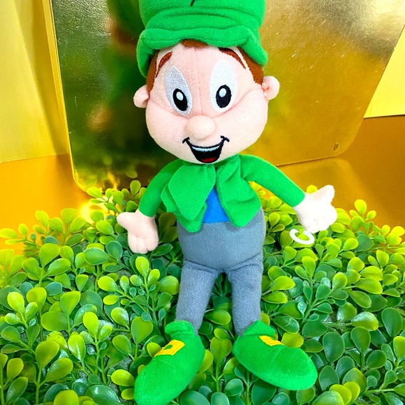 LEPRECHAUN CEREAL PALS NWOT VTG 2001 LUCKY CHARMS LEPRECHAUN PLUSH SHAMROCK HAT - Picture 7 of 12